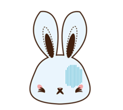 Eye shadow rabbit Sticker sticker #1622198