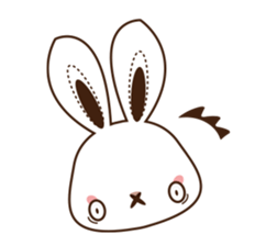 Eye shadow rabbit Sticker sticker #1622199
