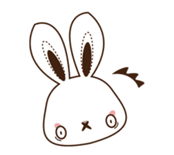 Eye shadow rabbit Sticker sticker #1622199
