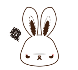 Eye shadow rabbit Sticker sticker #1622204