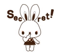 Eye shadow rabbit Sticker sticker #1622212