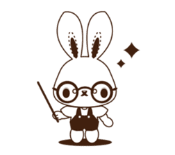 Eye shadow rabbit Sticker sticker #1622220
