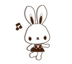 Eye shadow rabbit Sticker sticker #1622222