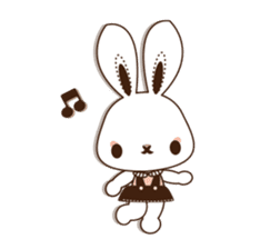 Eye shadow rabbit Sticker sticker #1622222