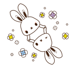 Eye shadow rabbit Sticker sticker #1622223
