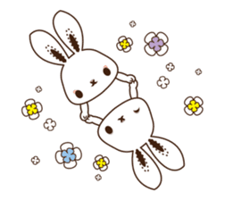 Eye shadow rabbit Sticker sticker #1622223