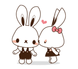 Eye shadow rabbit Sticker sticker #1622226
