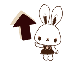 Eye shadow rabbit Sticker sticker #1622231