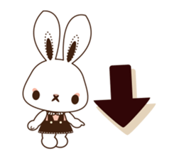 Eye shadow rabbit Sticker sticker #1622232