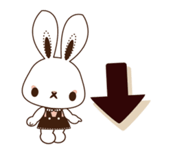 Eye shadow rabbit Sticker sticker #1622232