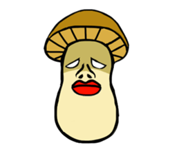 Mushroom party sticker #1622647