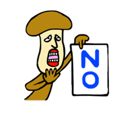 Mushroom party sticker #1622651