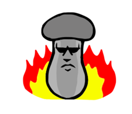 Mushroom party sticker #1622669