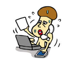 Mushroom party sticker #1622671