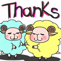 Fluffy sheep. sticker #1622713