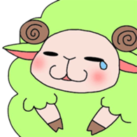 Fluffy sheep. sticker #1622719