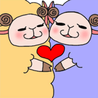 Fluffy sheep. sticker #1622720