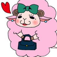 Fluffy sheep. sticker #1622723