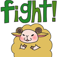 Fluffy sheep. sticker #1622724