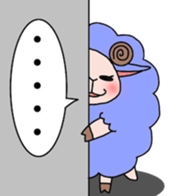 Fluffy sheep. sticker #1622728