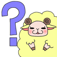 Fluffy sheep. sticker #1622731