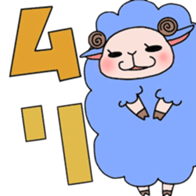 Fluffy sheep. sticker #1622732