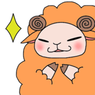 Fluffy sheep. sticker #1622745