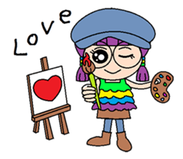 Fashionista Violet sticker #1623354