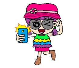 Fashionista Violet sticker #1623383