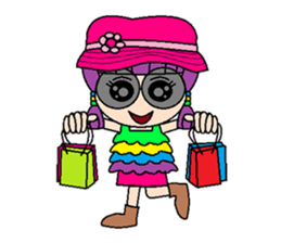 Fashionista Violet sticker #1623385