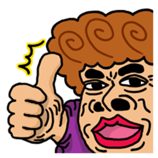 The purple auntie (English version) sticker #1623478