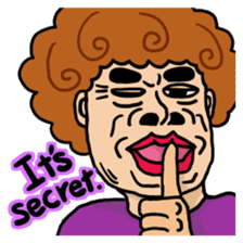 The purple auntie (English version) sticker #1623492