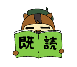 Cartoonist raccoon dog's Sticker sticker #1623520