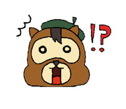 Cartoonist raccoon dog's Sticker sticker #1623527