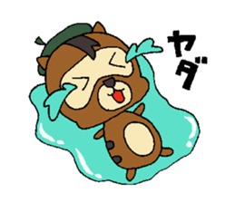 Cartoonist raccoon dog's Sticker sticker #1623540