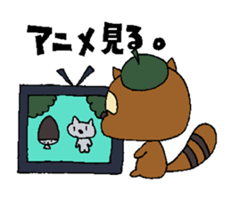 Cartoonist raccoon dog's Sticker sticker #1623543