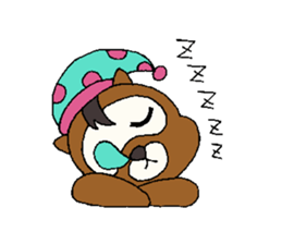 Cartoonist raccoon dog's Sticker sticker #1623550