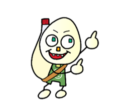 boiled egg character sticker #1623726