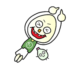 boiled egg character sticker #1623728