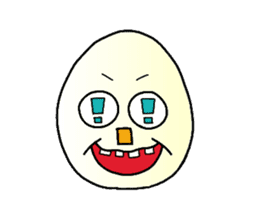 boiled egg character sticker #1623734