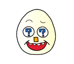 boiled egg character sticker #1623735