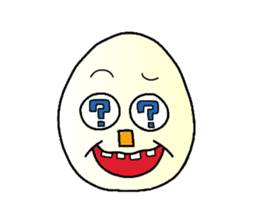 boiled egg character sticker #1623735