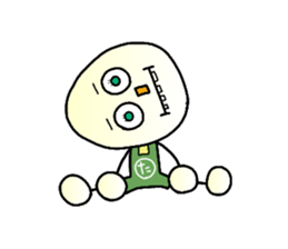 boiled egg character sticker #1623744