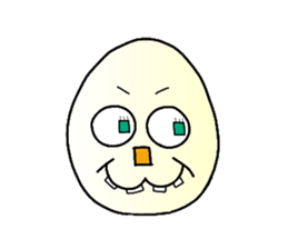 boiled egg character sticker #1623748