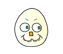 boiled egg character sticker #1623748