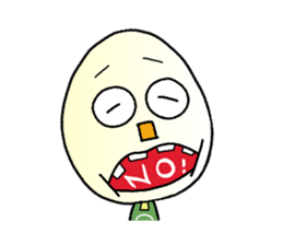 boiled egg character sticker #1623752