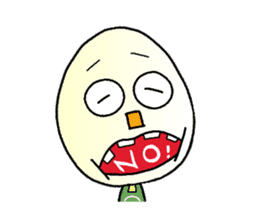 boiled egg character sticker #1623752