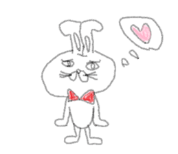 kimokimo rabbit!!! sticker #1624240