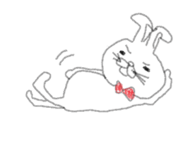 kimokimo rabbit!!! sticker #1624241