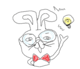 kimokimo rabbit!!! sticker #1624243